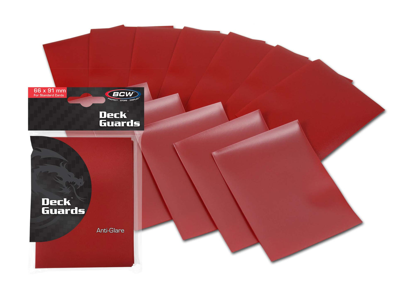 BCW Deck Guard - Double Matte - Red