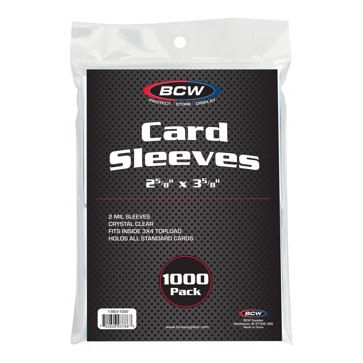 BCW Standard Card Sleeves (Penny Savers) 1000CT