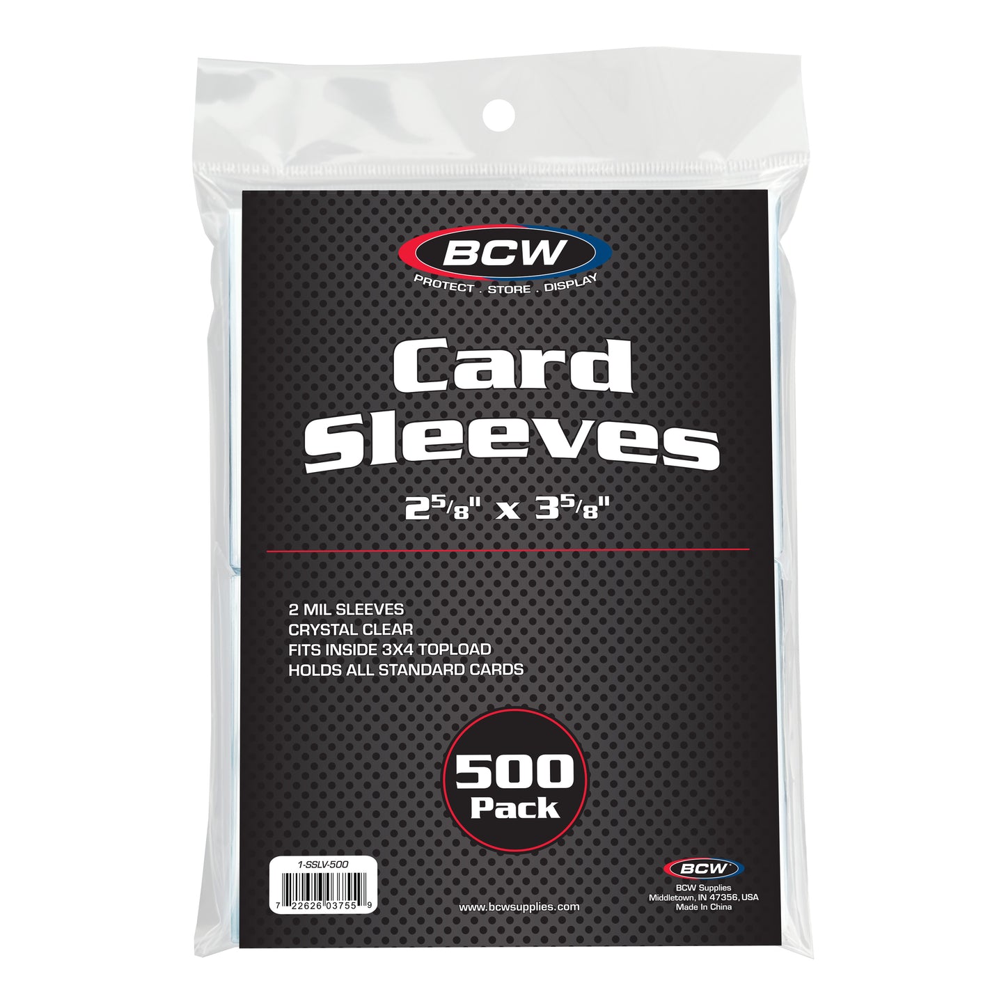 BCW Standard Card Sleeves (Penny Savers) 500CT