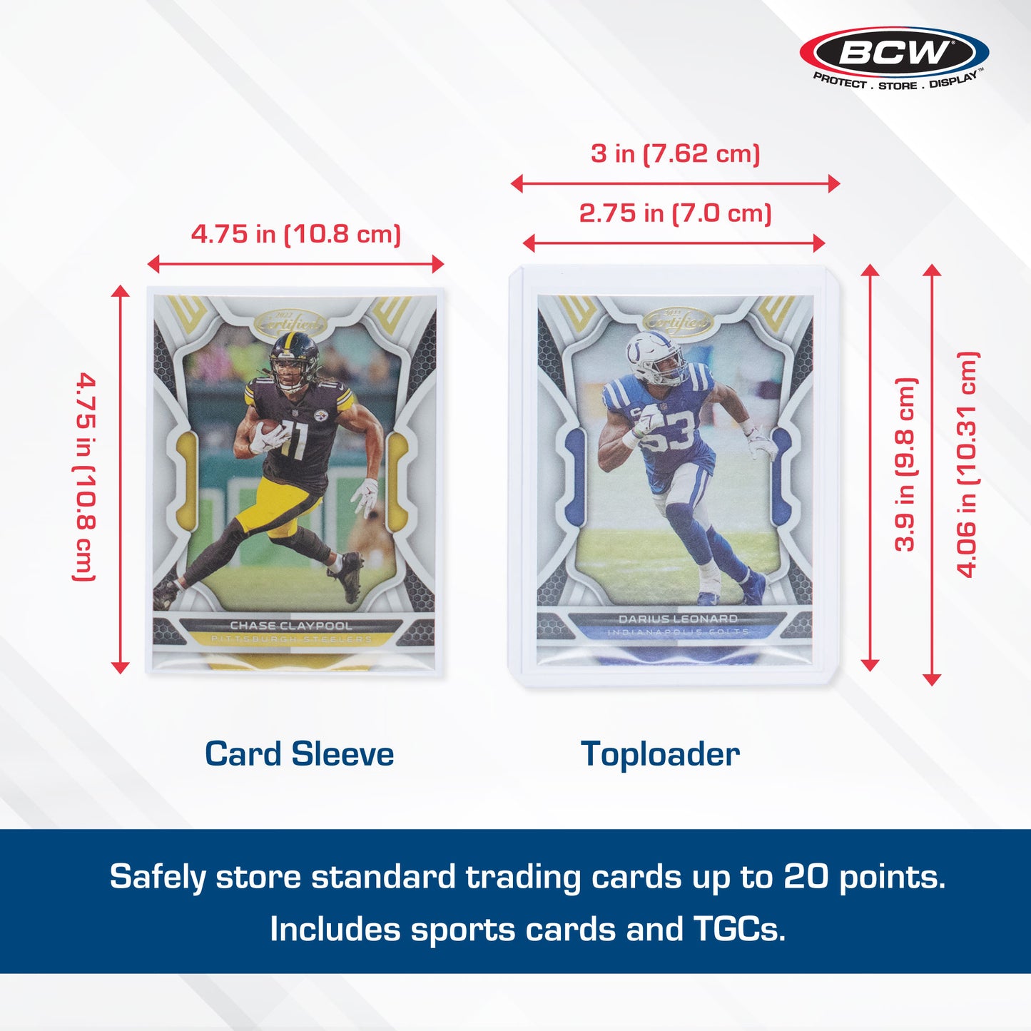 BCW Card Sleeve and Toploader Combo Pack 200 Count