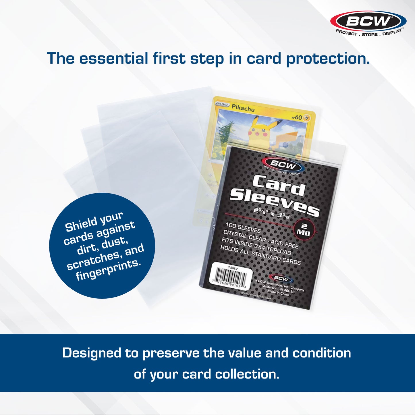 BCW Standard Card Sleeves (Penny Savers) 500CT