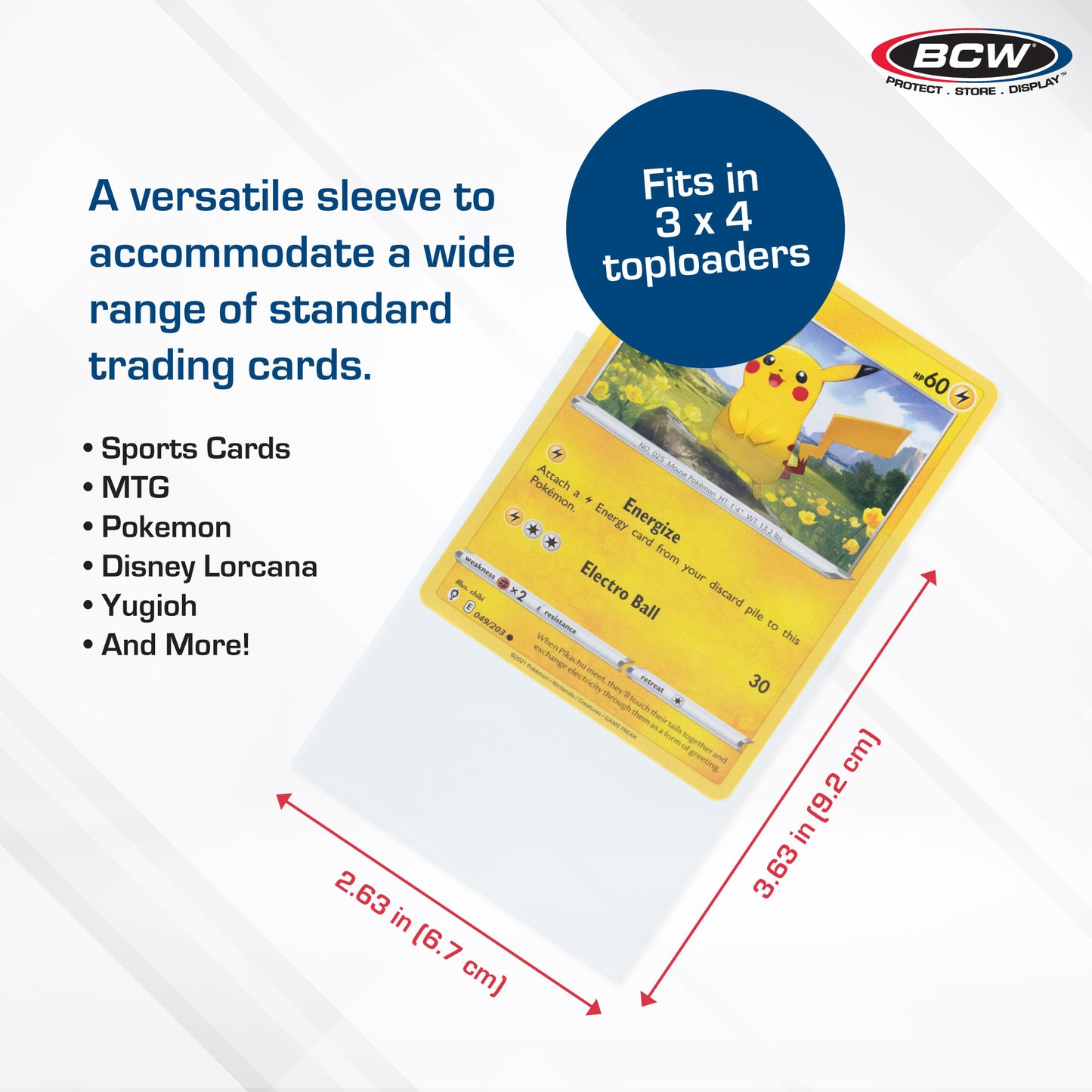 BCW Standard Card Sleeves (Penny Savers) 500CT