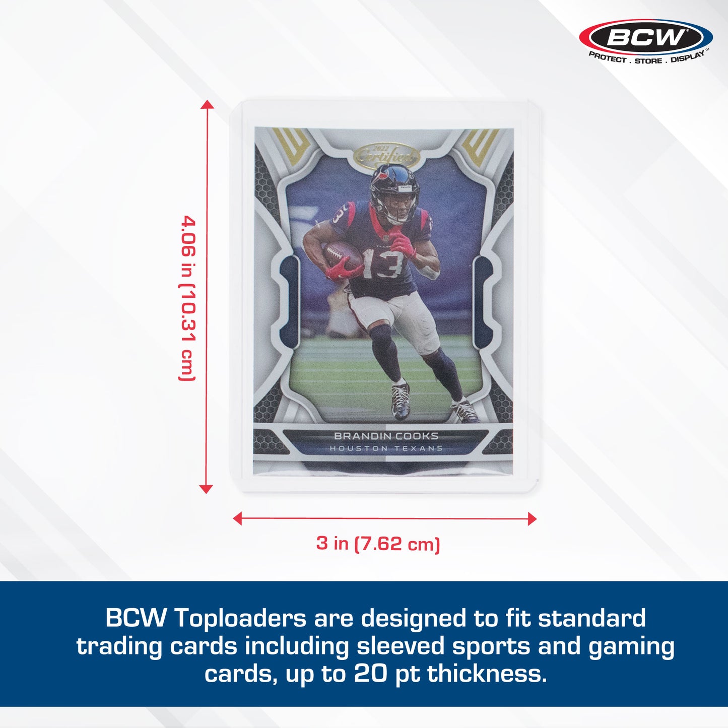 BCW Standard 3x4 Topload Card Holder - (100 CT. Pack)