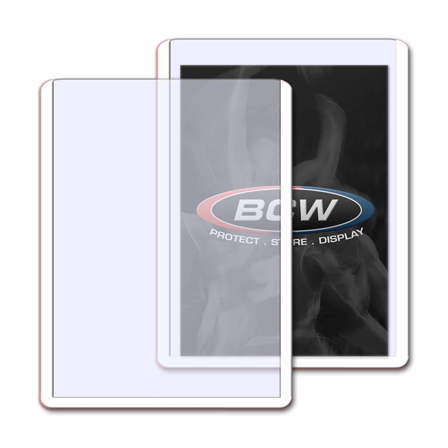 BCW Standard 3x4 Topload Card Holder - White Border