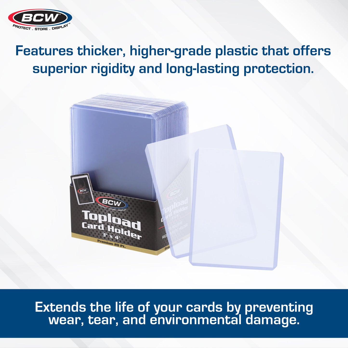 BCW Premium 3x4 Toploaders - 25 count