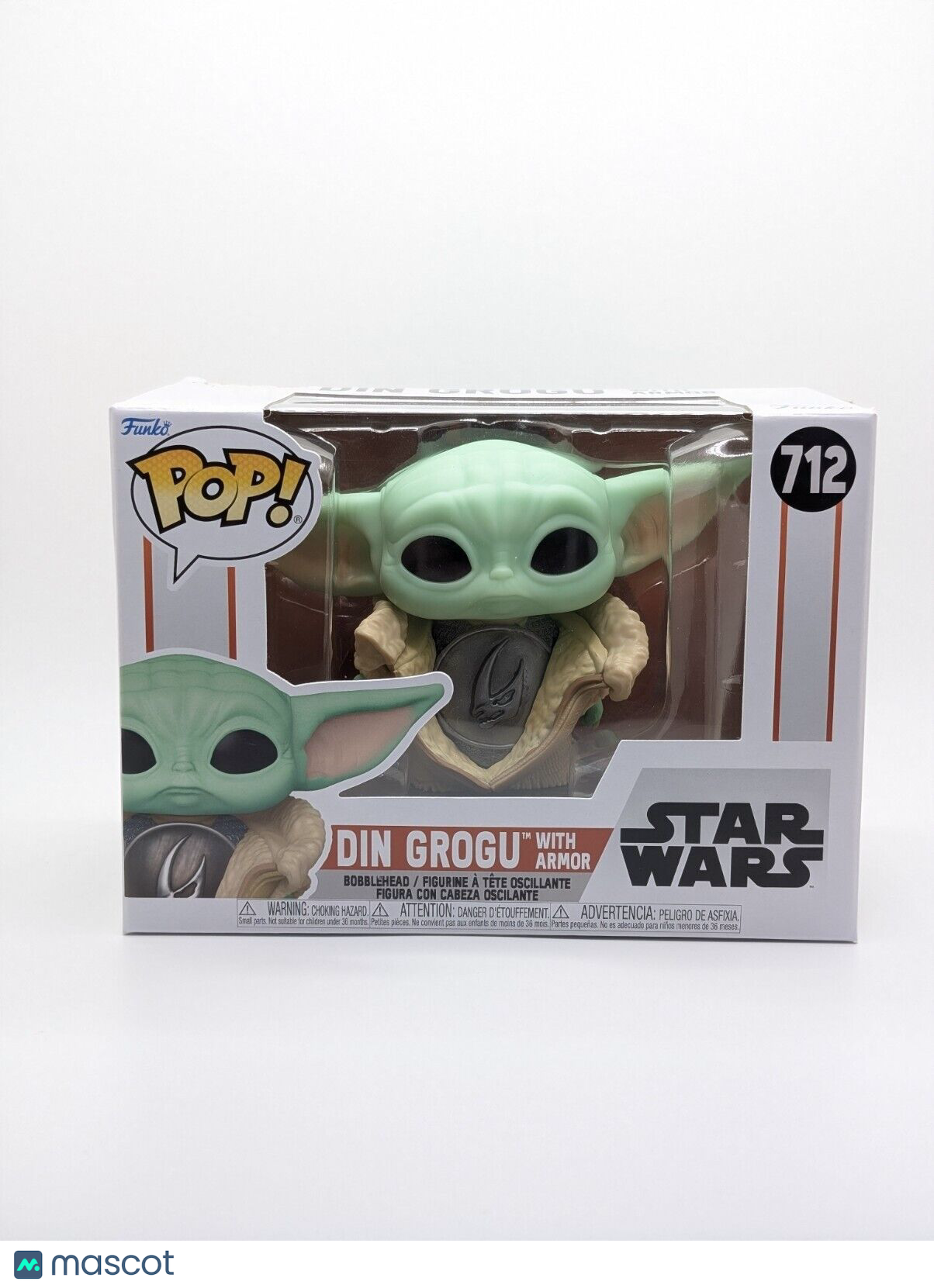 Funko POP! Star Wars The Mandalorian Din Grogu Armor Figure #712