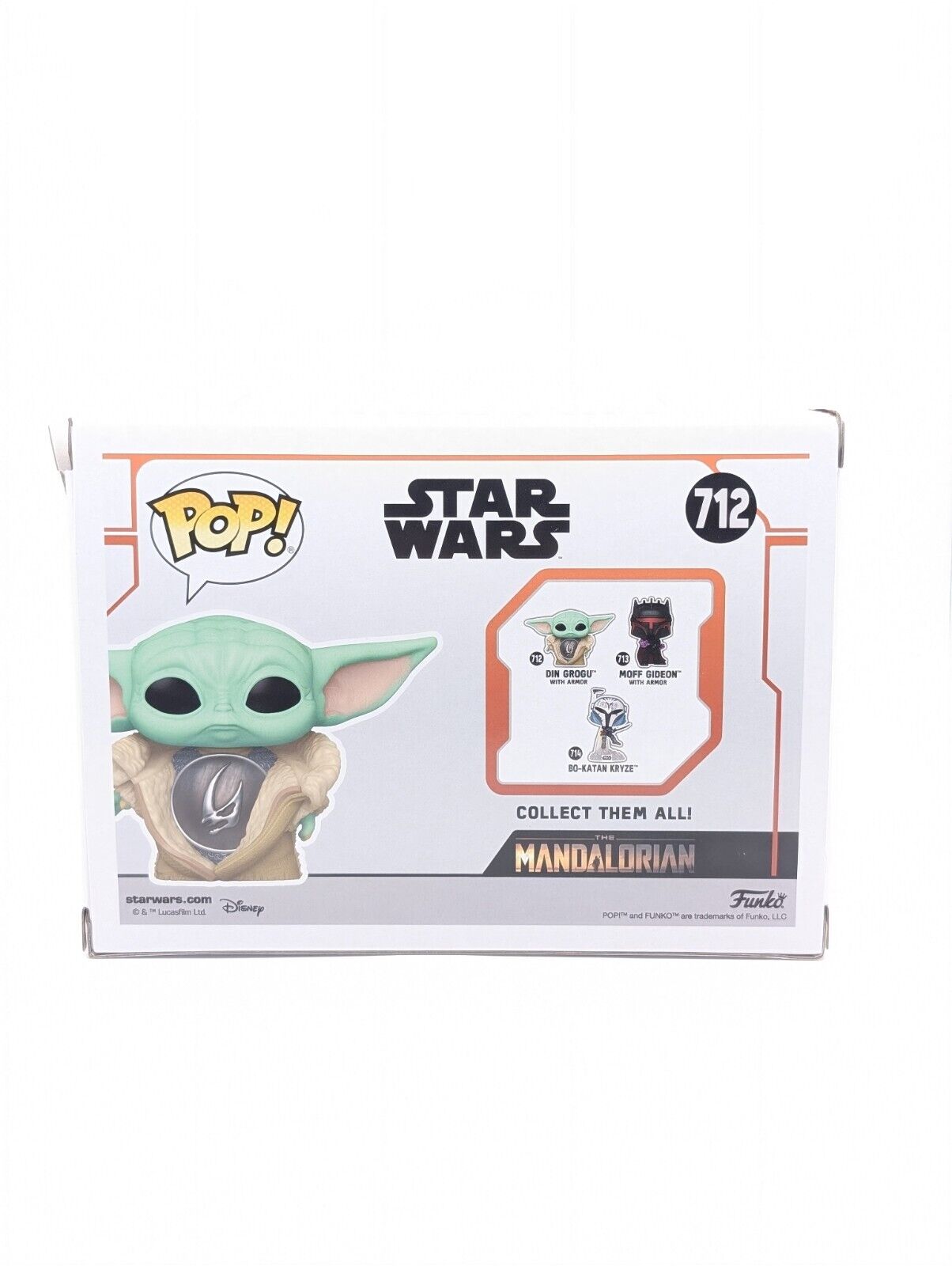 Funko POP! Star Wars The Mandalorian Din Grogu Armor Figure #712