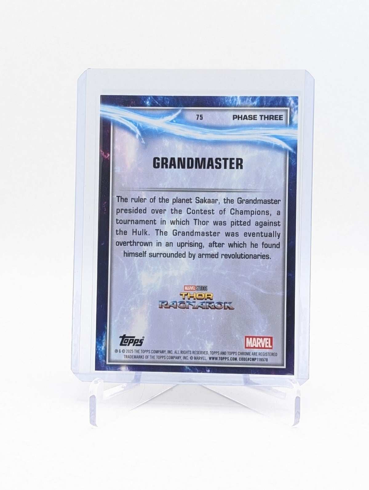 2025 Topps Chrome Marvel Studios Grandmaster #75 Agatha Lava 125/150 BC0124