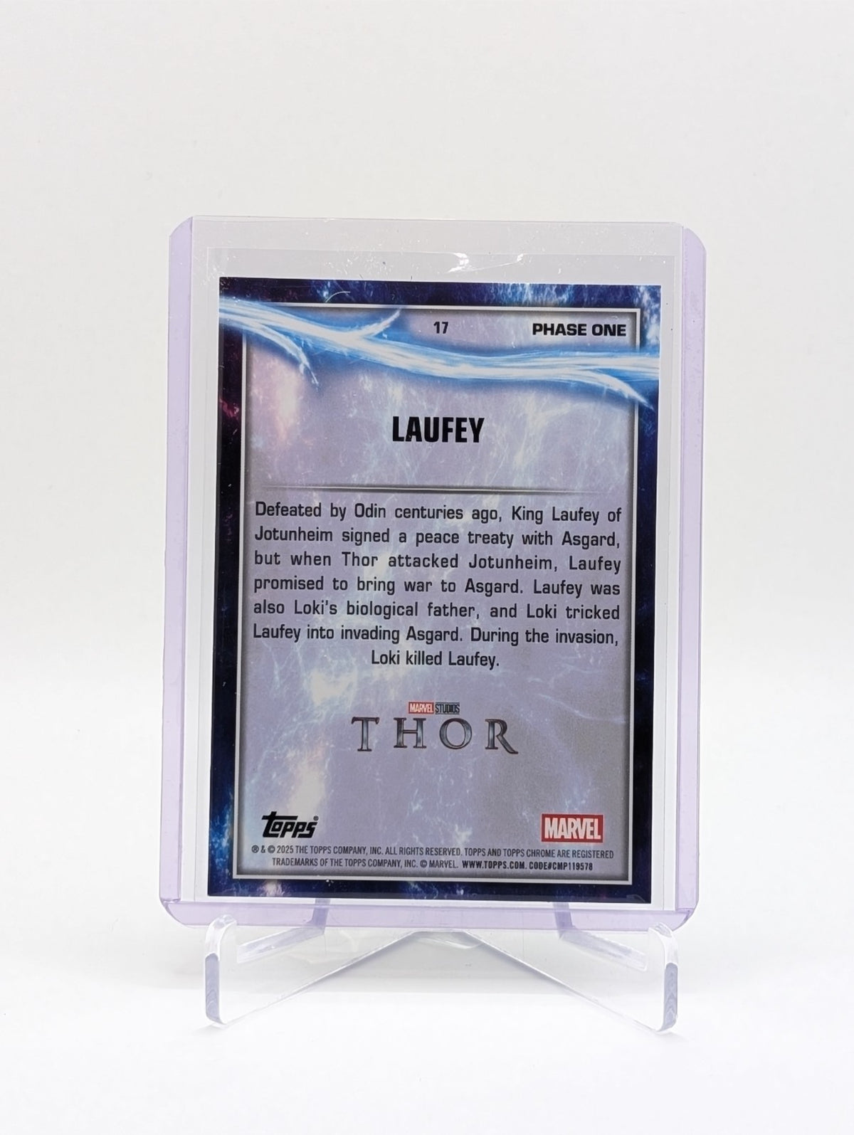 2025 Topps Chrome Marvel Studios Laufey #17 Green Refractor 79/199 BC0226
