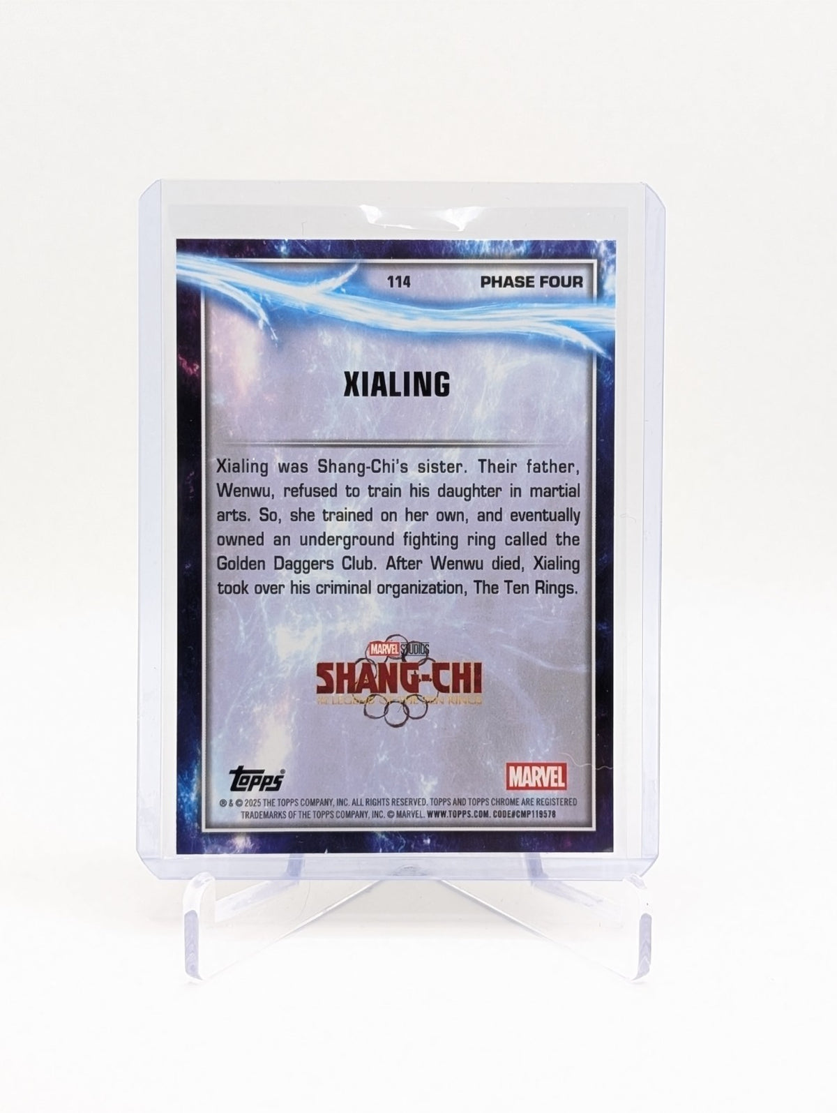 2025 Topps Chrome Marvel Studios Xialing #114 Silver Shimmer BC0226