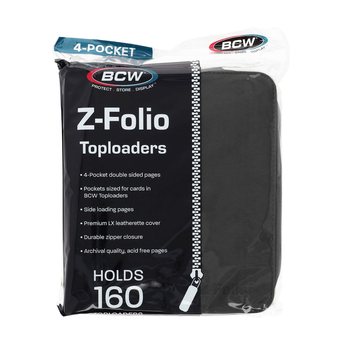 BCW Z-Folio 4-Pocket LX Album - Toploaders - White