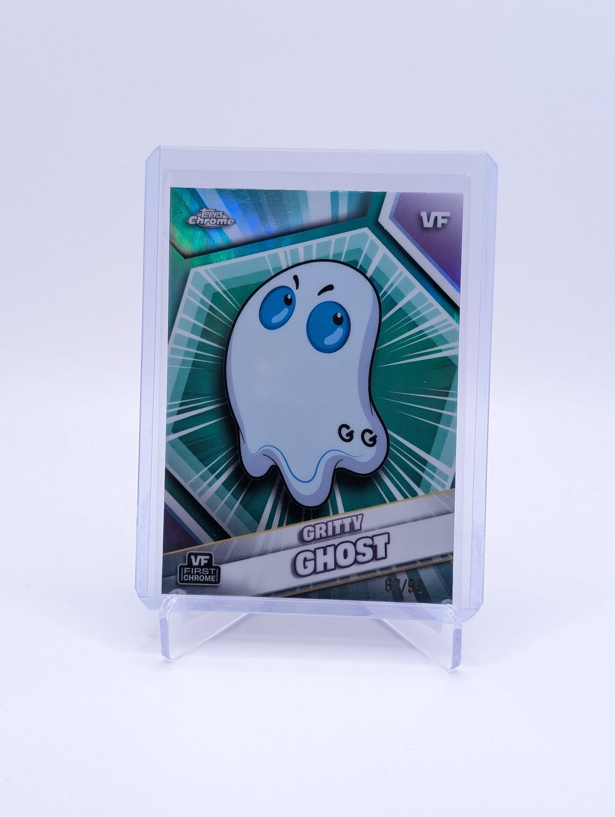 2026 Topps Chrome Veefriends Gritty Ghost TRUE GREEN 67/99 BC0226
