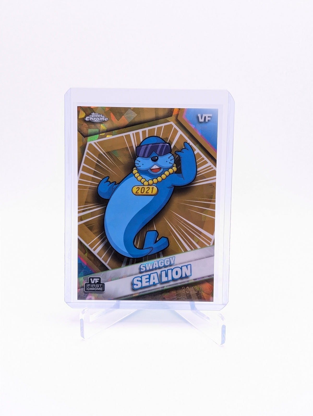 2026 Topps Chrome Veefriends Sapphire Edition Swaggy Sea Lion GOLD 33/50 BC0226
