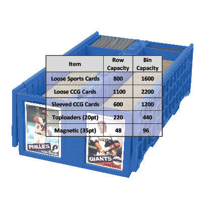 Collectible Card Bin - 1600 - 5 Colors