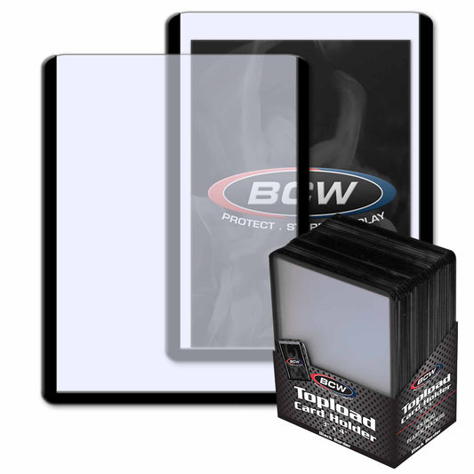 BCW Standard Toploader Card Holder 3x4 - Black Border