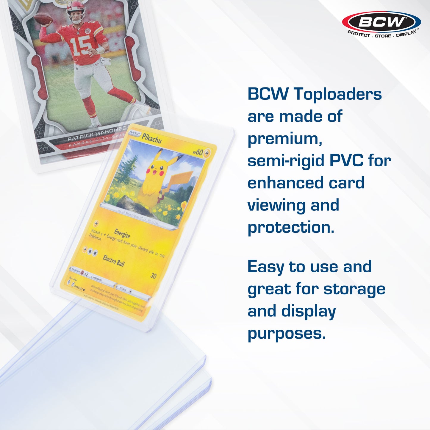 BCW Standard Toploader Card Holder 3x4 (100CT)