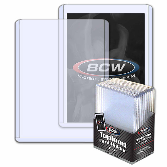 BCW Thick Toploader Card Holder 3x4 - 108 PT.