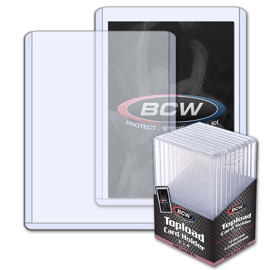 BCW Thick Toploader Card Holder 3x4 - 168 PT.