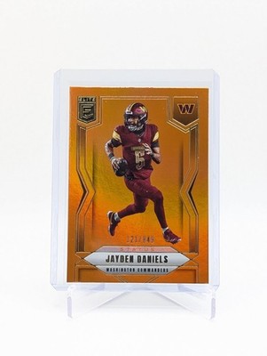 2025 Donruss Elite - Jayden Daniels Status Metallic Orange /849 Commanders