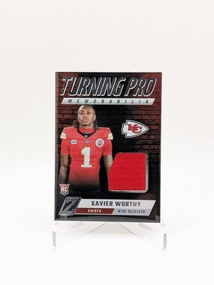 2024 Panini Zenith Turning Pro Memorabilia Xavier Worthy Patch RC BC001