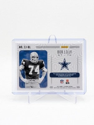 2021 Panini Illusions Bob Lilly Immortalized Patch Auto Blue 17/75 Cowboy BC0325