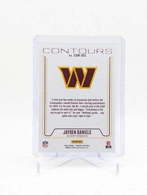 2024 Panini Phoenix Jayden Daniels CONTOURS #CON-JDS (RC) Commanders