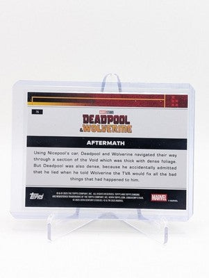 2025 Topps Chrome Deadpool Aftermath /199 Aqua Refractor BC0124