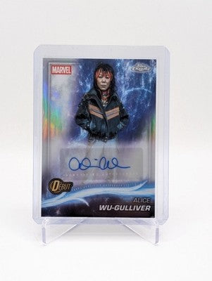 2025 Topps Marvel Studies Chrome Ali Ahn as Alice Wu-Gulliver Auto BC0124