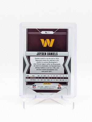 2025 Donruss Elite - Jayden Daniels Status Metallic Orange /849 Commanders