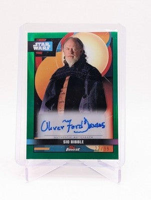 2025 Topps Star Wars Smugglers Outpost Sio Bibble Green Refrac.  Auto /99