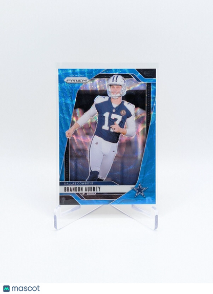 Brandon Aubrey - 2024 Prizm Football Light Blue Wave #/230 - Cowboys