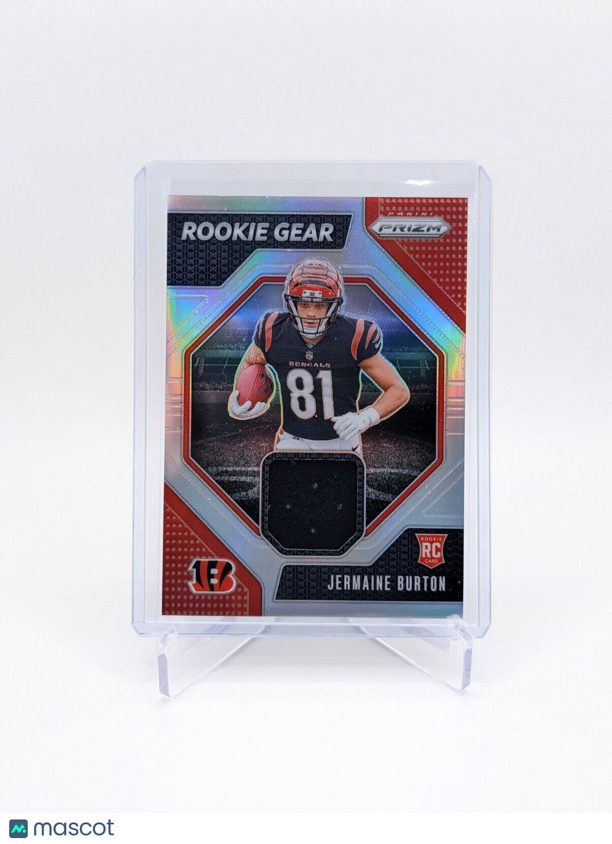 2024 Panini Prizm - Jermaine Burton RC Rookie Gear Silver Prizm Patch Bengals