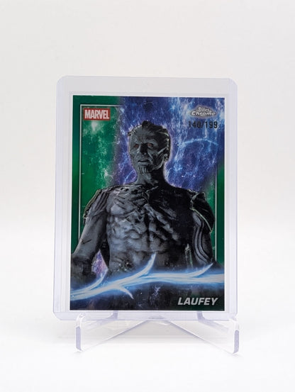 2025 Topps Chrome Marvel Studios Laufey #17 Green Refractor 140/199 BC0226