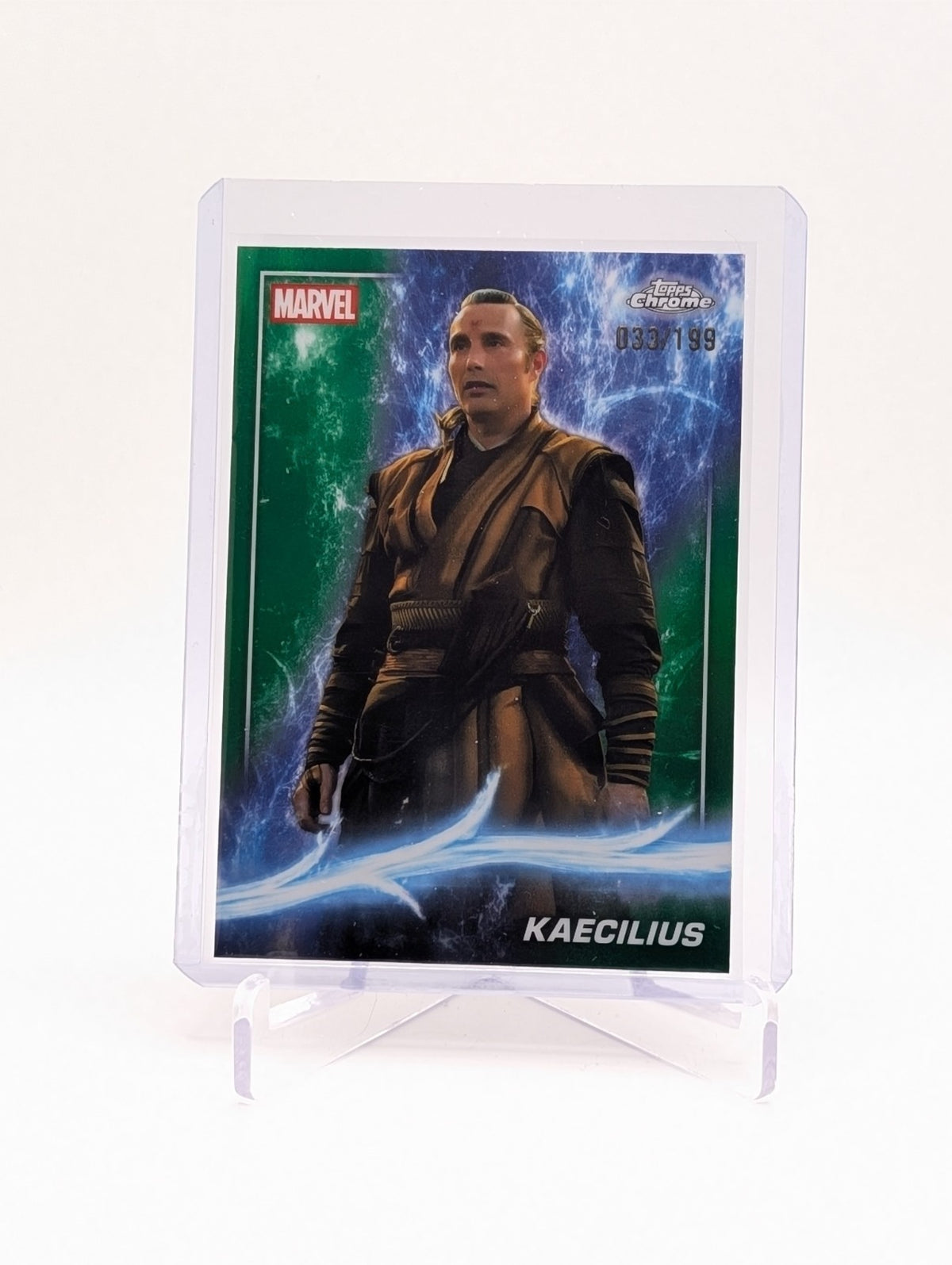 2025 Topps Chrome Marvel Studios Kaecilius #70 Green Refractor 33/199 BC0124