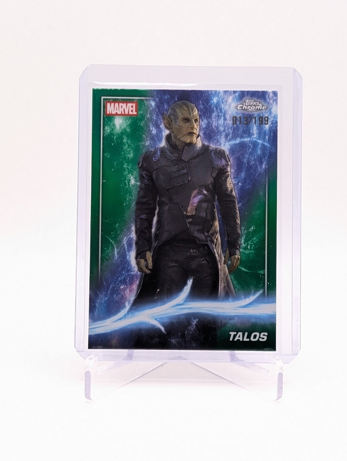 2025 Topps Chrome Marvel Studios Talos #98 Green Refractor 13/199 BC0124