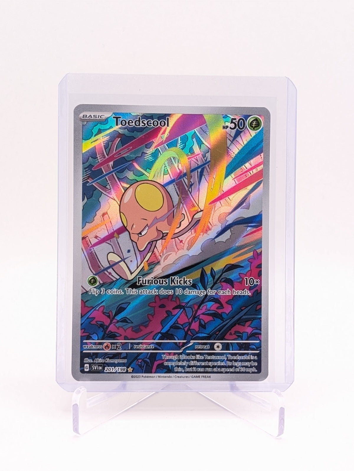 Pokemon TCG SV01: Scarlet &amp; Violet Toedscool 201/198 Illus. Rare BC0325