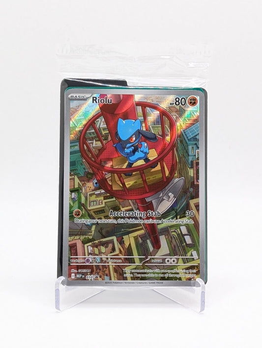Pokemon TCG RIOLU Mega Evolution 010 SEALED Black Star Promo NM BC0124