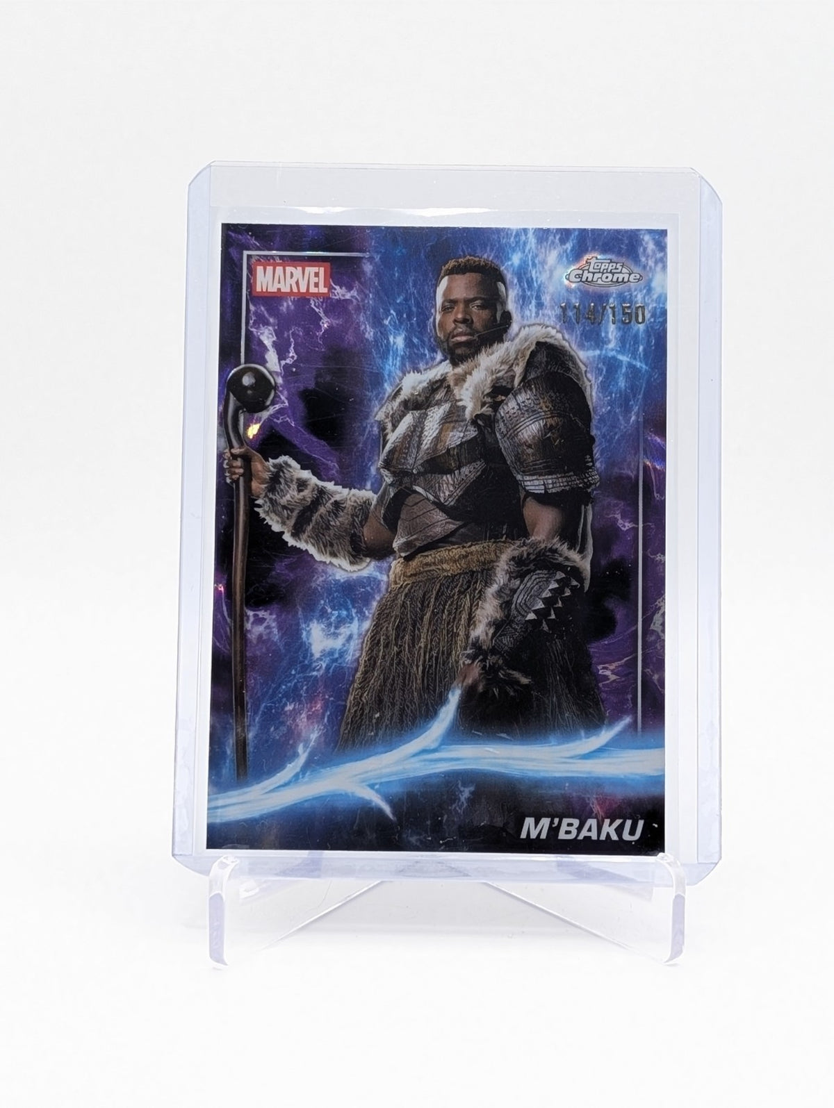 2025 Topps Chrome Marvel Studios M'BAKU #83 Agatha Lava Refractor 114/150 BC0124