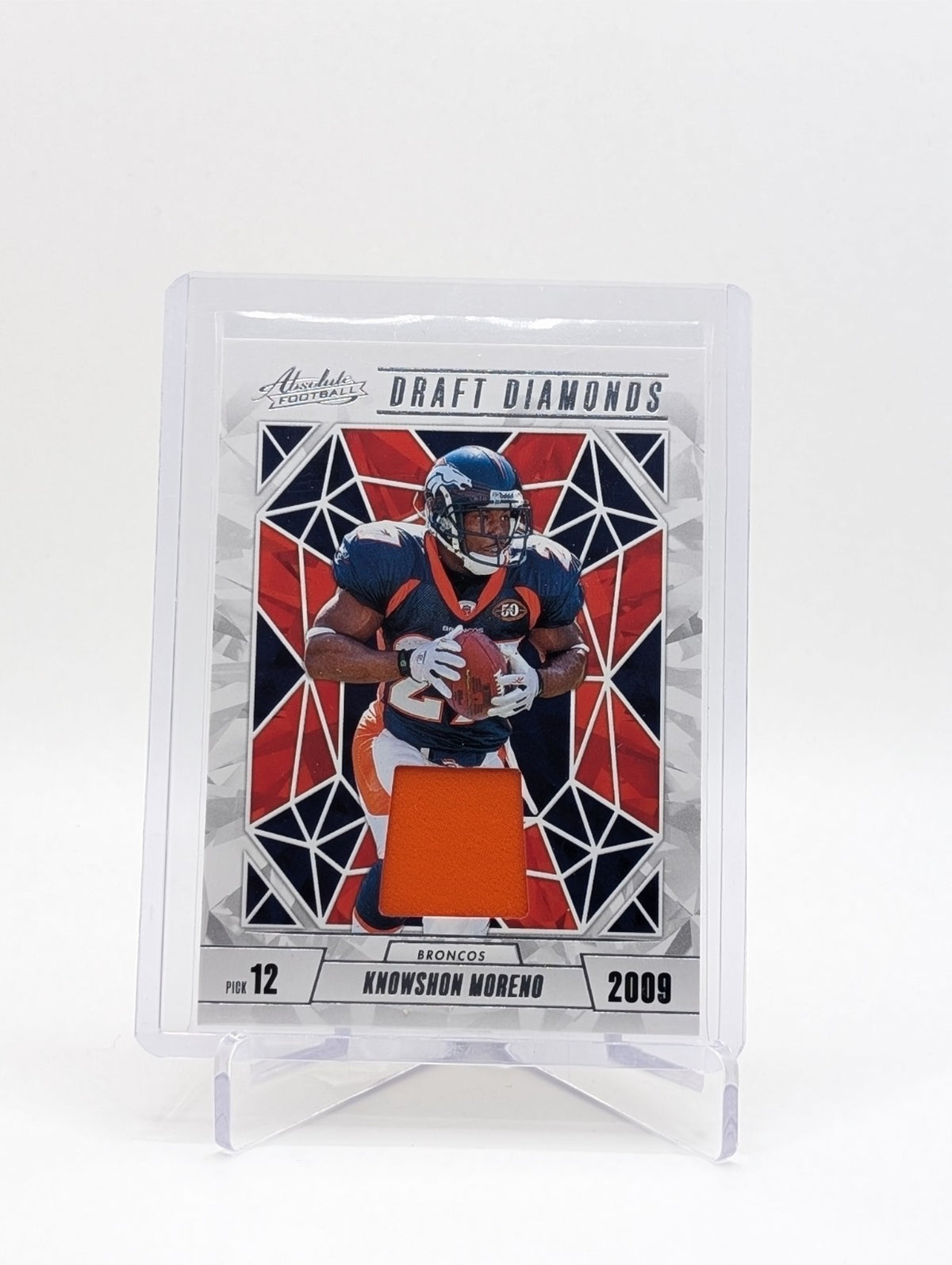 2024 Panini Absolute Knowshon Moreno #DDJ-KMO Draft Diamonds Patch card  BC0226