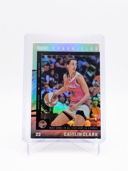 2025 Panini Caitlin Clark Chronicled WNBA #7 Silver Refractor BC0124