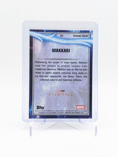 2025 Topps Chrome Marvel Studios Makkari #123 Green Refractor 45/199 BC0124
