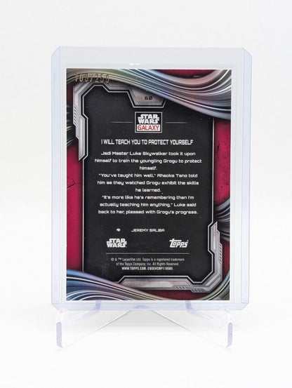 2025 Topps Star Wars Galaxy #60 I will teach you... 109/250 Magenta Lava BC0226
