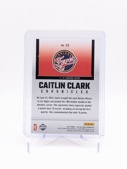 2025 Panini Caitlin Clark Chronicled WNBA #33 Silver Refractor BC0124
