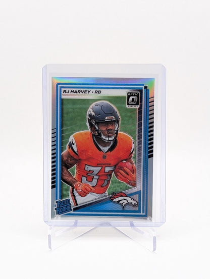 2025 Panini Donruss Optic RJ Harvey Rated Rookie #208 Silver Holo Prizm BC0124