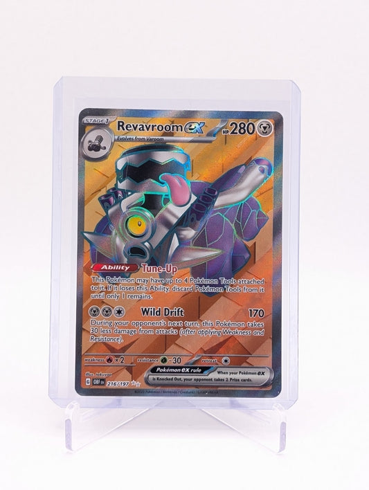 Pokemon TCG SV03: Obsidian Flames-Revavroom EX 216/197 Ultra Rare BC0325