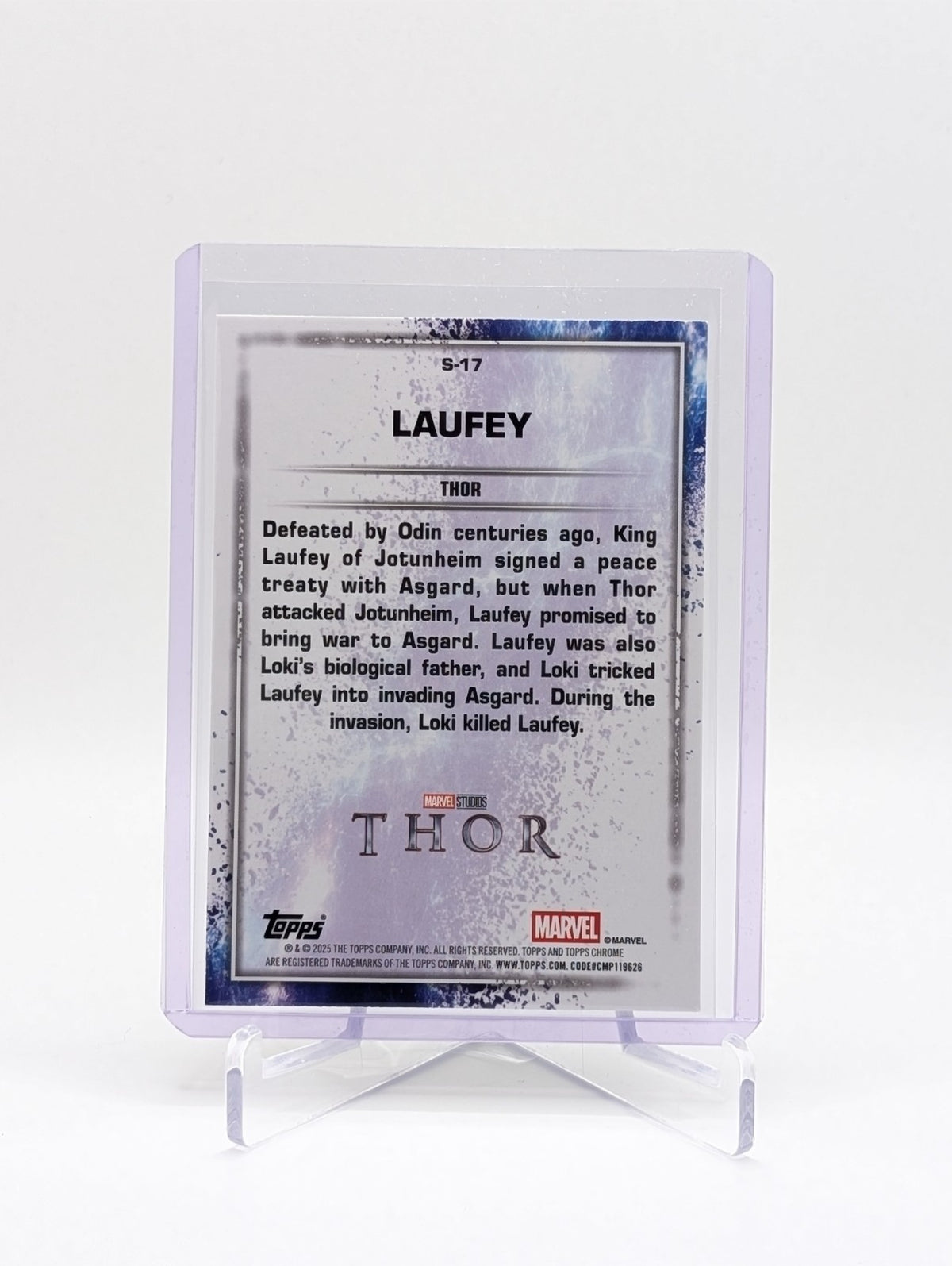 2025 Topps Chrome Marvel Studios #S-17 Laufey Snap Variation 15/99 BC0226