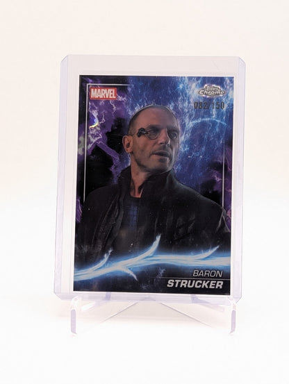 2025 Topps Chrome Marvel Studios Baron Strucker #56 Agatha Lava 82/150 BC0124