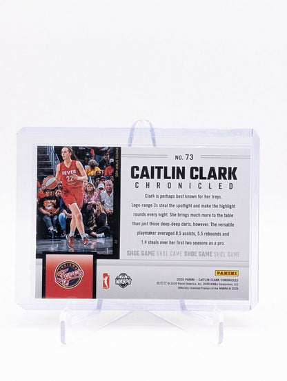 2025 Panini Caitlin Clark Chronicled WNBA #73 Shoe Game Silver Refractor BC0124