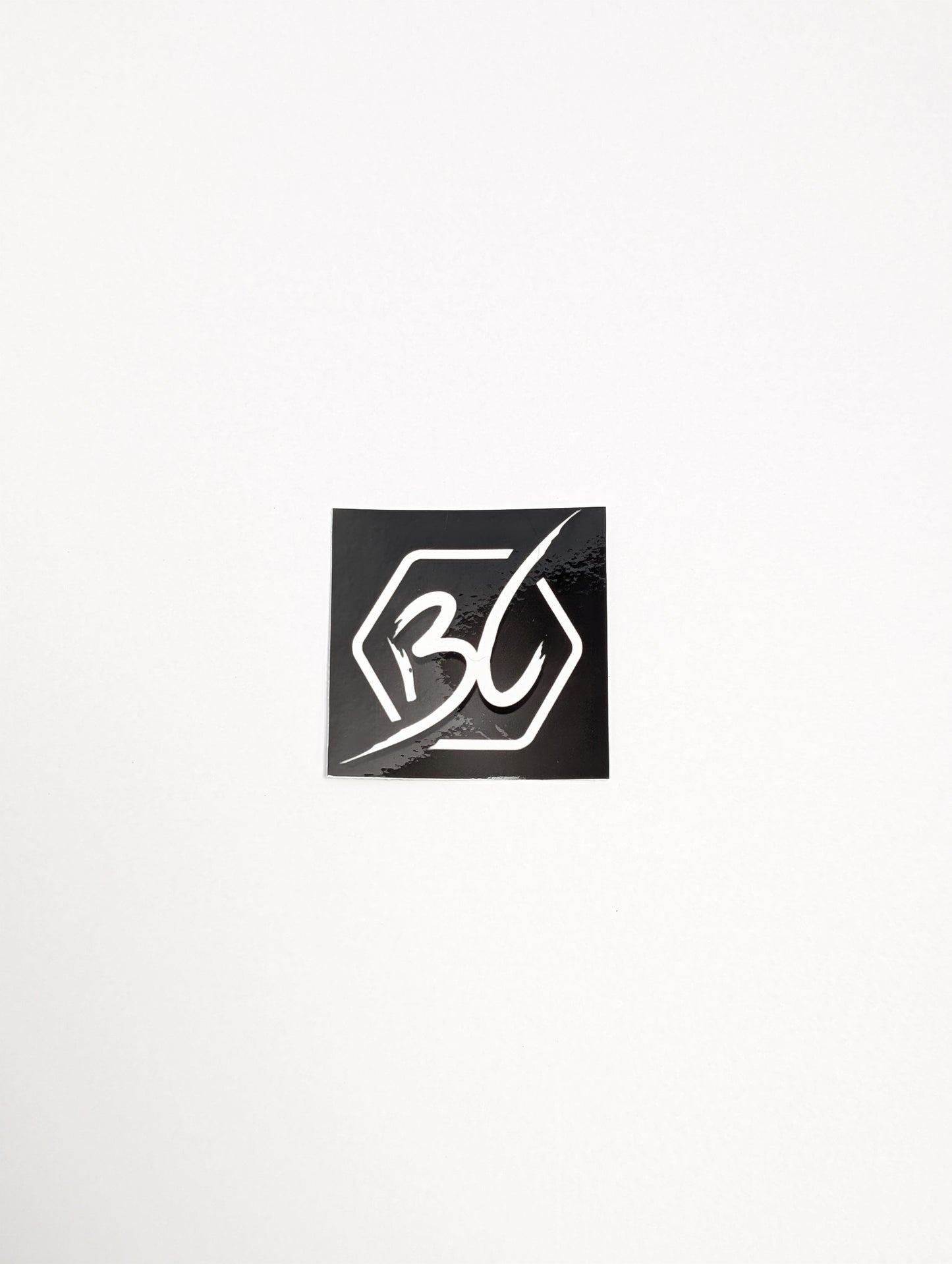 Bonafide Cards "BC" Black Emblem sticker (2" Square)