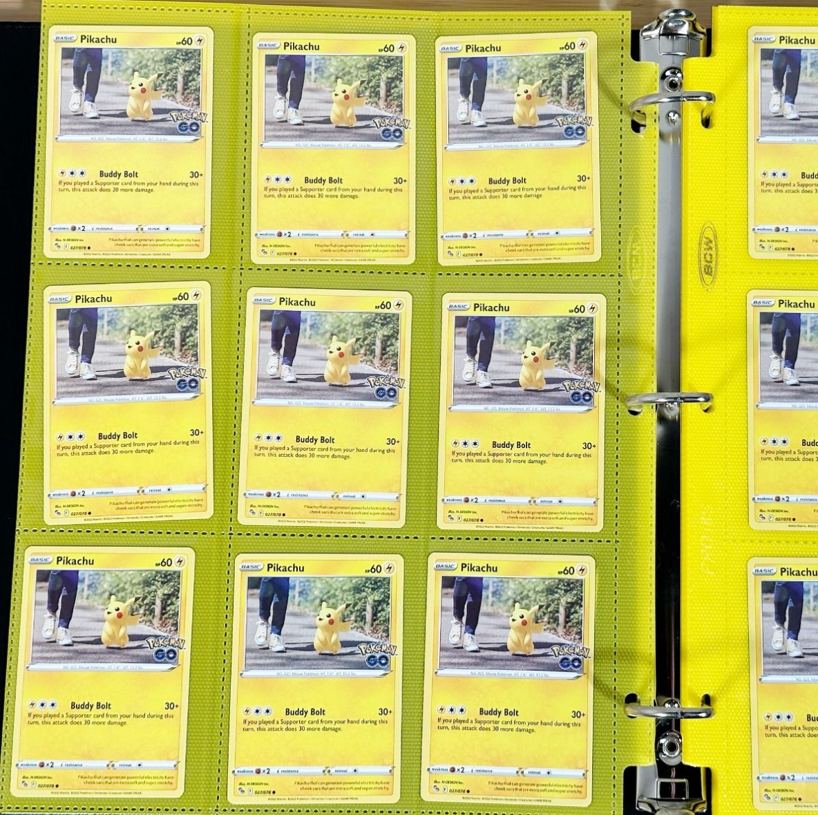 BCW Side Loading 18-Pocket Pro Pages-Yellow LTD STOCK